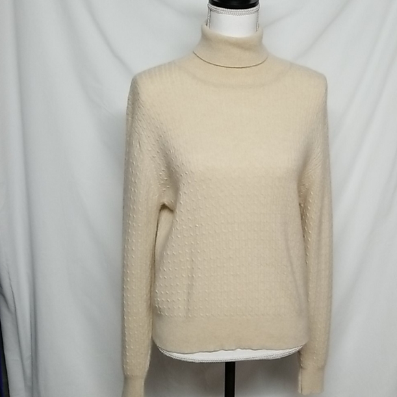 Long Sleeve Cashmere Turtleneck Sweater 